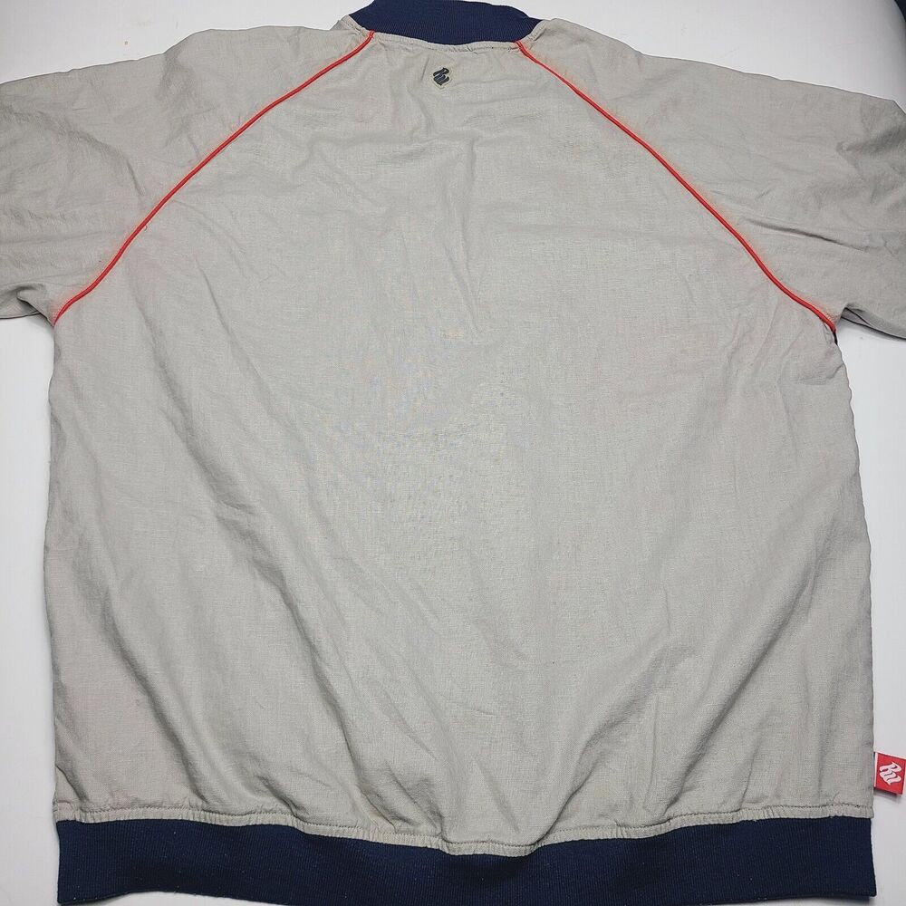 Vintage Rocawear 3/4 Sleeve Jacket Full Zip Men's Size XL Tan Red Blue 90's Read - Picture 5 of 13